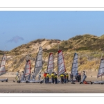 Chars à voile sur la plage de Quend-Plage