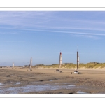 Chars à voile sur la plage de Quend-Plage