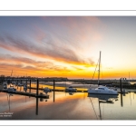 Lever du soleil sur le port du Crotoy