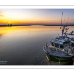 Lever du soleil sur le port du Crotoy