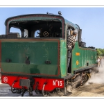 Arrivée du train à vapeur et changement de voie