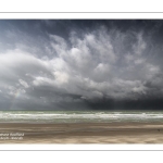 Tempête sur la plage de Berck-sur-mer