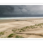 Tempête sur la plage de Berck-sur-mer