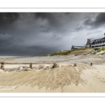 Tempête sur la plage de Berck-sur-mer