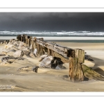 Tempête sur la plage de Berck-sur-mer