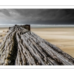 Tempête sur la plage de Berck-sur-mer