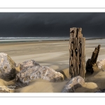 Tempête sur la plage de Berck-sur-mer