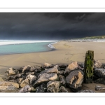 Tempête sur la plage de Berck-sur-mer