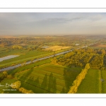 Les marais de la basse vallée de la Somme près de Port-le-Grand