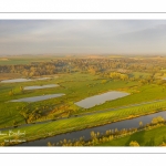 Les marais de la basse vallée de la Somme près de Port-le-Grand