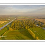 Les marais de la basse vallée de la Somme près de Port-le-Grand