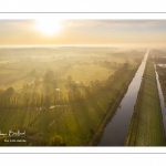 Les marais de la basse vallée de la Somme près de Port-le-Grand