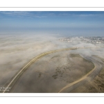 Brume sur le Crotoy et les mollières