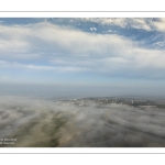 Brume sur le Crotoy et les mollières