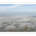 Brume sur le Crotoy et les mollières