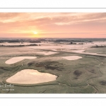 France, Somme (80), Baie de Somme, Noyelles-sur-mer, la basse vallée de la somme au petit matin dans la brume, cette zone humide est parsemée de huttes de chasse avec leurs mares // France, Somme (80), Baie de Somme, Noyelles-sur-mer, the lower Somme valley in the early morning mist, this wetland is dotted with hunting huts with their ponds //