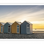 Les cabines de plages à Cayeux sur mer