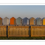 Les cabines de plages à Cayeux sur mer