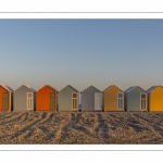 Les cabines de plages à Cayeux sur mer