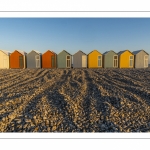 Les cabines de plages à Cayeux sur mer