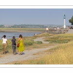 Vacanciers au cap Hornu près de Saint-Valery-sur-Somme -