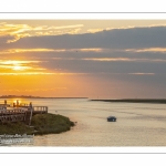 Crépuscule sur le chenal de la Somme à Saint-Valery-sur-Somme