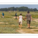 Promeneurs au Cap hornu en Baie de Somme