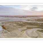 Les mollières de la baie de Somme entre le Crotoy et Saint-Valery (vue aérienne)