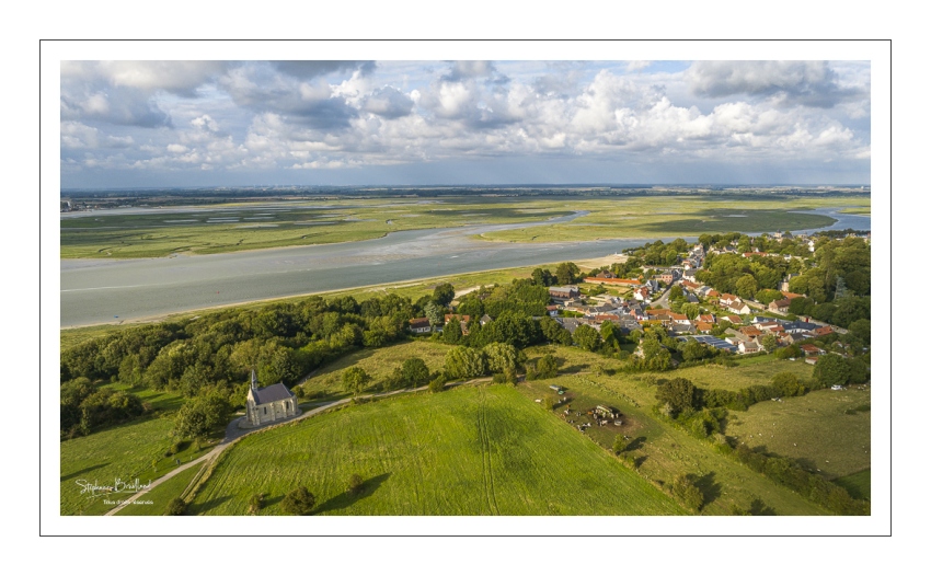 Vue aérienne du Cap Hornu