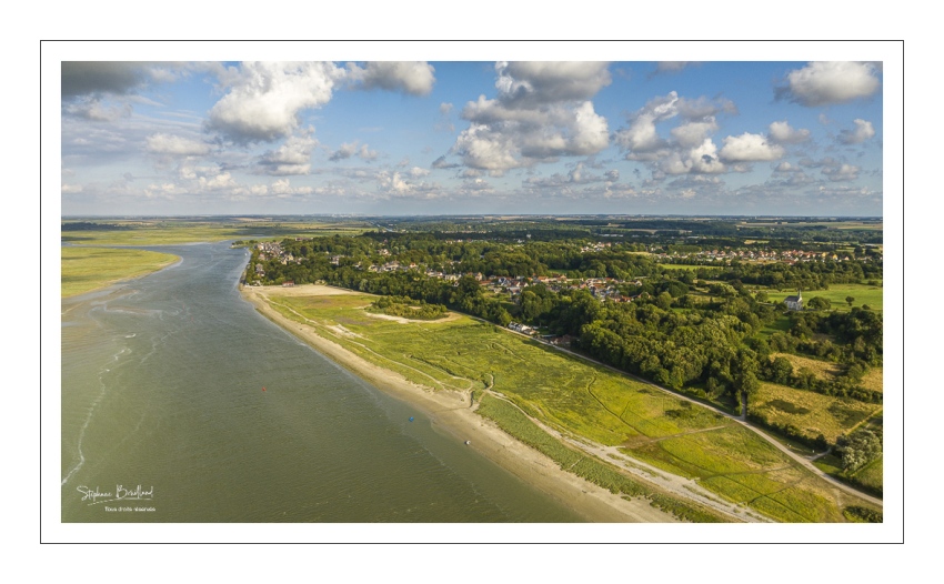 Vue aérienne du Cap Hornu