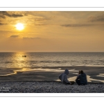 Crépuscule sur la plage de Cayeux
