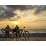 Crépuscule sur la plage de Cayeux