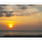Crépuscule sur la plage de Cayeux