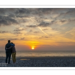 Crépuscule sur la plage de Cayeux