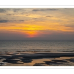 Crépuscule sur la plage de Cayeux
