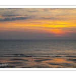 Crépuscule sur la plage de Cayeux