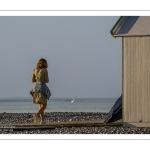 Crépuscule sur la plage de Cayeux