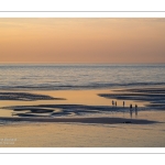 Crépuscule sur la plage de Cayeux