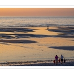 Crépuscule sur la plage de Cayeux