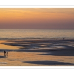 Crépuscule sur la plage de Cayeux
