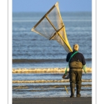 Pêcheur au haveneau à Cayeux
