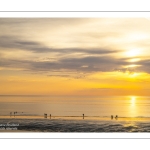 Coucher de soleil sur la plage de Cayeux-sur-mer