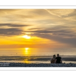 Coucher de soleil sur la plage de Cayeux-sur-mer