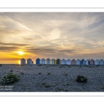 Coucher de soleil sur la plage de Cayeux-sur-mer