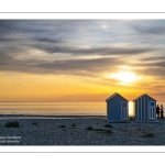 Coucher de soleil sur la plage de Cayeux-sur-mer