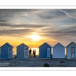Coucher de soleil sur la plage de Cayeux-sur-mer