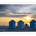 Coucher de soleil sur la plage de Cayeux-sur-mer