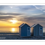 Coucher de soleil sur la plage de Cayeux-sur-mer