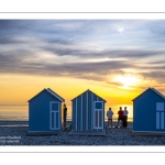 Coucher de soleil sur la plage de Cayeux-sur-mer