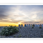 Coucher de soleil sur la plage de Cayeux-sur-mer